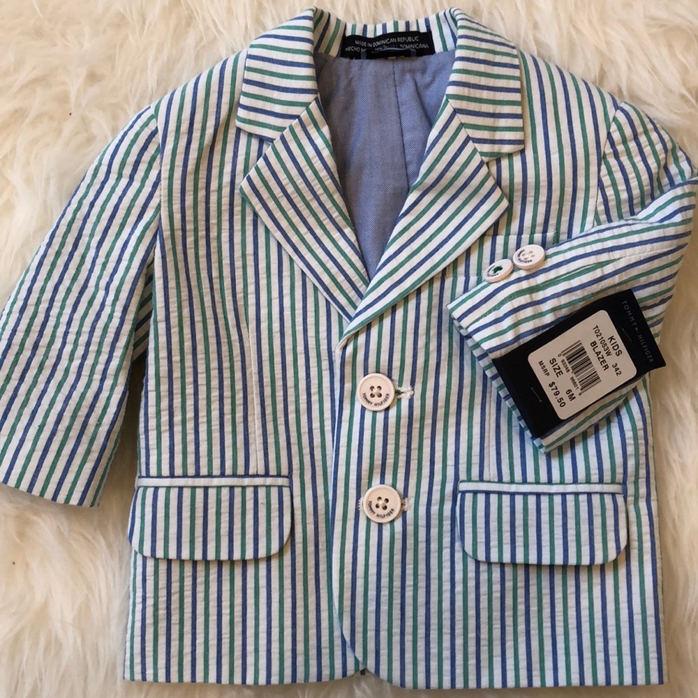 🎉HP🎉NWT Tommy Hilfiger Seersucker Blazer